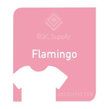 Siser 12" EasyWeed Heat Tansfer Vinyl (HTV). Fifteen foot length. Flamingo colour shown, sold by RQC Supply Canada.