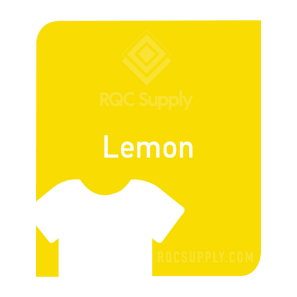Siser 12" EasyWeed Heat Tansfer Vinyl (HTV). One hundred and fifty foot length. Lemon colour shown, sold by RQC Supply Canada.