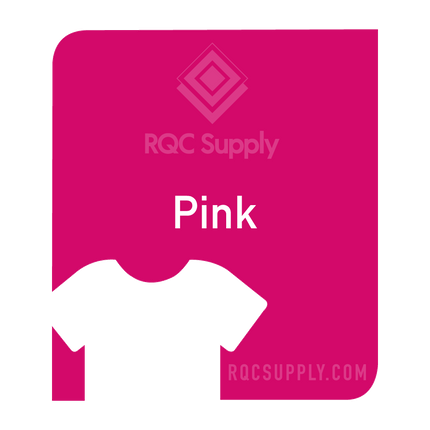 Siser 12" EasyWeed Heat Tansfer Vinyl (HTV). One hundred and fifty foot length. Pink colour shown, sold by RQC Supply Canada.