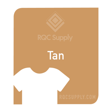 Siser 12" EasyWeed Heat Tansfer Vinyl (HTV). One hundred and fifty foot length. Tan colour shown, sold by RQC Supply Canada.