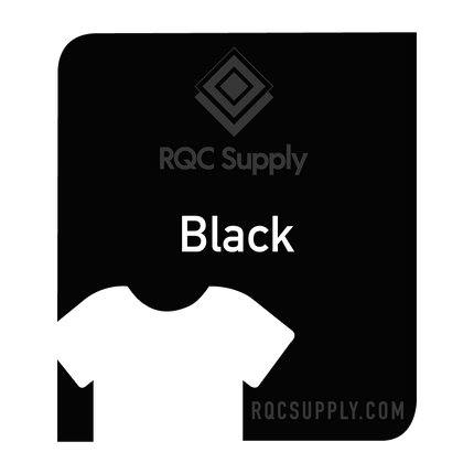 Siser EasyWeed Smart Style Heat Transfer Vinyl (HTV) - 13" x 15 foot length. Black colour shown, sold by RQC Supply Canada.