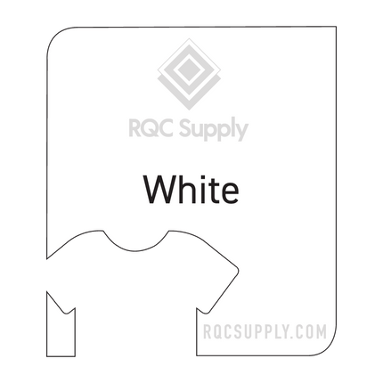 Siser EasyWeed Joy Smart Style Heat Transfer Vinyl (HTV) - 5.5" x 3 foot length. White colour shown, sold by RQC Supply.