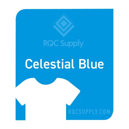 Siser 15" EasyWeed Stretch Heat Tansfer Vinyl (HTV). Celestial Blue colour shown, sold by RQC Supply Canada.