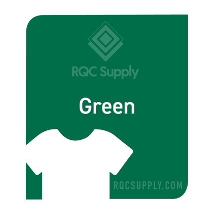 Siser 15" EasyWeed Stretch Heat Tansfer Vinyl (HTV). Green colour shown, sold by RQC Supply Canada.