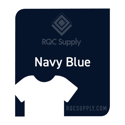 Siser 15" EasyWeed Stretch Heat Tansfer Vinyl (HTV). Navy Blue colour shown, sold by RQC Supply Canada.