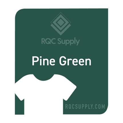 Siser 15" EasyWeed Stretch Heat Tansfer Vinyl (HTV). Pine Green colour shown, sold by RQC Supply Canada.