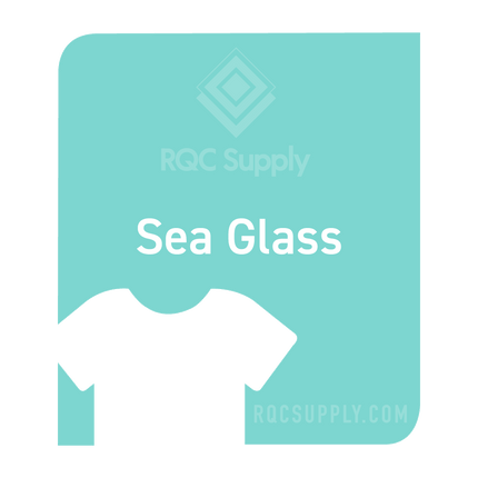 Siser 15" EasyWeed Stretch Heat Tansfer Vinyl (HTV). Sea Glass colour shown, sold by RQC Supply Canada.