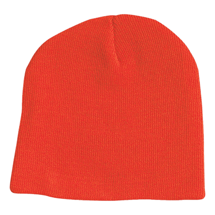 Sportsman 8" Acrylic Knit Beanie Hats sold by RQC Supply Canada located in Woodstock, Ontario shown in Blaze Orange