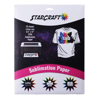 Starcraft Sublimation Paper sold at RQC Supply Canada located in Woodstock, Ontario Canada.