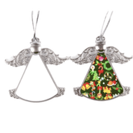 Metal Angels Sublimation Christmas Ornaments