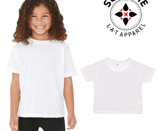 SubliVie - Toddler Polyester Sublimation Tee - 1310 - White - Size: 5/6 