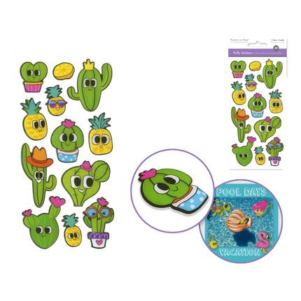 Succulents 3 D Puffy Scrapbooking Stickers sold at RQC Supply Canada located in Woodstock, Ontario