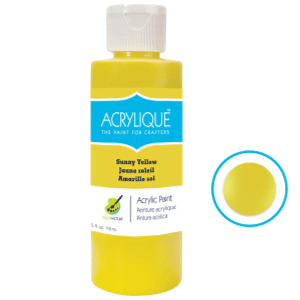 Sunny Yellow Acrylic Paint 4oz sold by RQC Supply Canada
