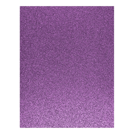 Get your Glitter Cardstock in 8.5" x 11" width now sold at RQC Supply Canada located in Woodstock, Ontario, showing sweat pea purple glitter scrapbooking paper