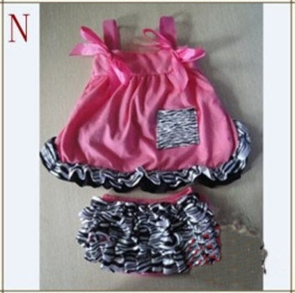 Swing Dress - Pink with Zebra/Black Ruffle