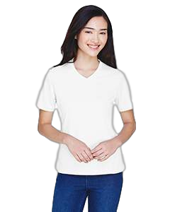 T11 Ladies Zone White polyester tshirts sold by RQC Supply Canada