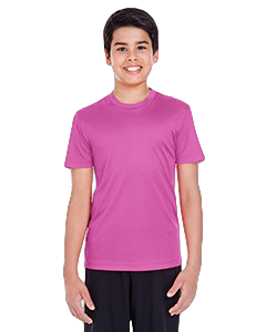 T11 Youth Zone Charity Pink polyester tshirts sold by RQC Supply Canada