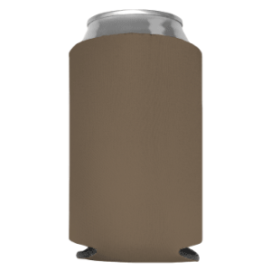 Taupe Foam Can Coolers, beer can holders sold by RQC Supply Canada