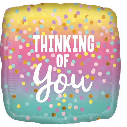 Thinking of you Foil Balloons sold by RQC Supply located in Woodstock, Ontario Canada