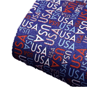 USA Glitter Faux Leather Sheet x 1
