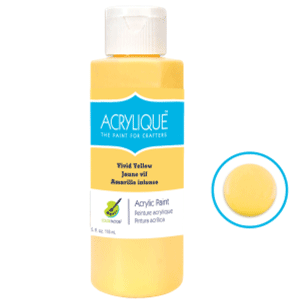 Vivid Yellow Acrylic Paint 4oz sold by RQC Supply Canada