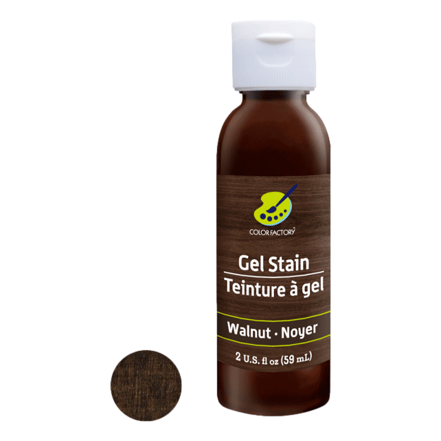 Wood Gel Stains sold by RQC Supply Canada located in Woodstock, Ontario shown in Walnut Stain