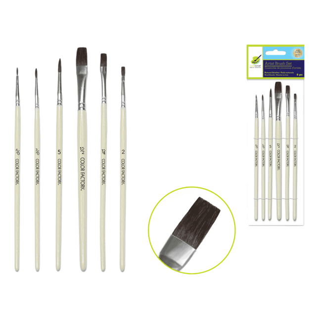 Water colour paint brushes sold by RQC Supply Canada located in Woodstock, Ontario