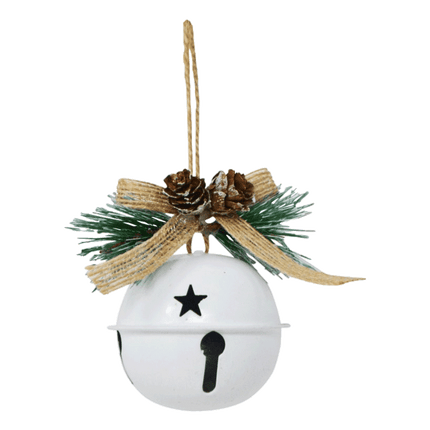 Metal Bells perfect for Christmas Decor sold at RQC Supply Canada located in Woodstock, Ontario shown in White colour