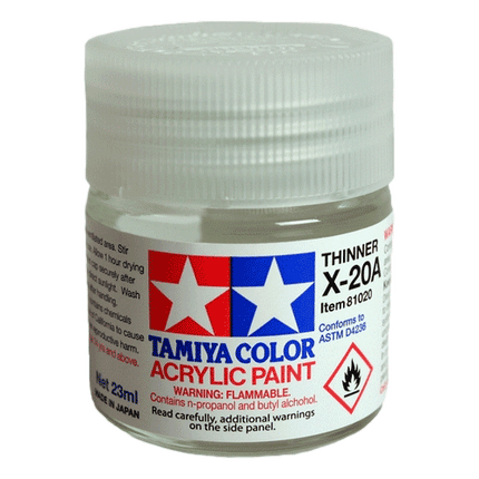 Tamiya Colour Acrylic Paint Thinner X20A sold by RQC Supply Canada an arts and craft store located in Woodstock, Ontario