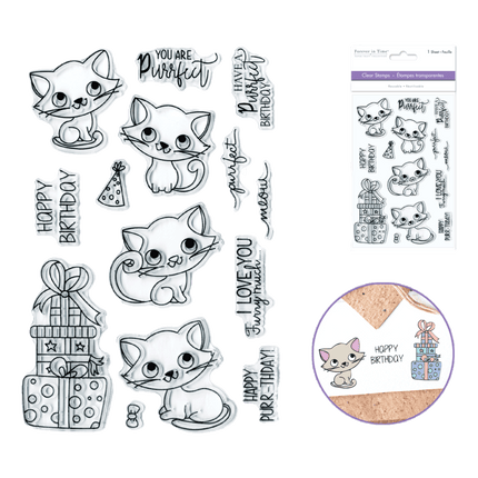 Forever in Time: You are Purrfect Clear Stamps sold by RQC Supply Canada