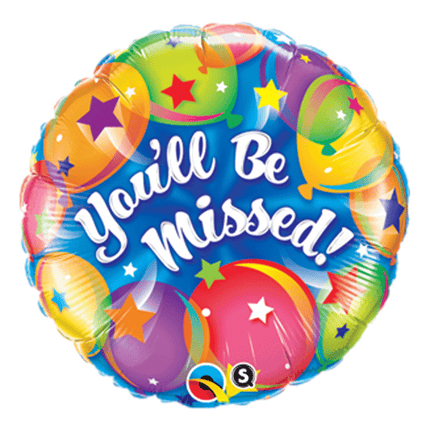 You Will be missed balloons sold by RQC Supply Canada located in Woodstock Ontario