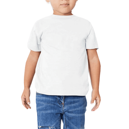 Bella + Canvas 3001T Toddler Cotton White Tshirts sold by RQC Supply Canada
