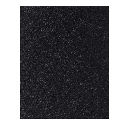 Get your Glitter Cardstock in 8.5" x 11" width now sold at RQC Supply Canada located in Woodstock, Ontario, showing black glitter scrapbooking paper
