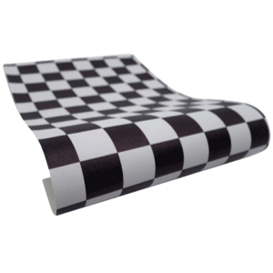 Black and White Checker Faux Leather Sheets - Faux Vinyl