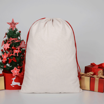 Blank Sublimation Santa Sacs sold by RQC Supply Canada