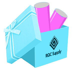 HTV and Adhesive Scrap Box Sold By RQC Supply Canada Blue