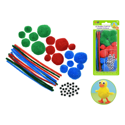 Brights Pom Pom Kit with Googly Eyes sold by RQC Supply Canada located in Woodstock, Ontario