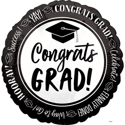 Congrats Grad Mylar Balloons sold by RQC Supply Canada an arts and craft store located in Woodstock, Ontario
