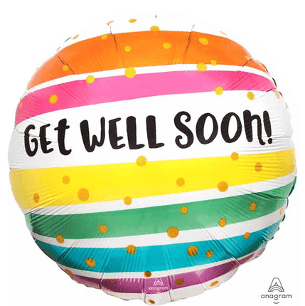 Get Well Soon Mylar Balloons sold by RQC Supply Canada located in Woodstock, Ontario Canada
