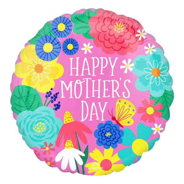 Round Mother's Day Foil Balloons sold by RQC Supply Canada located in Woodstock, Ontario