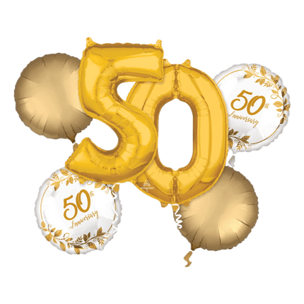 Happy 25th/50th Anniversary Foil Balloon Bouquet