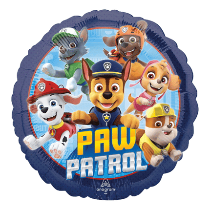 18" Round Paw Patrol Foil Balloons sold by RQC Supply Canada located in Woodstock, Ontario Canada