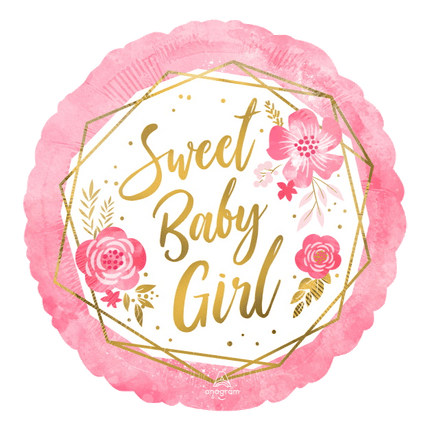 Sweet Baby Girl Mylar Balloons sold by RQC Supply Canada