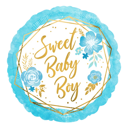 Sweet Baby Boy Mylar Balloons sold by RQC Supply Canada located in Woodstock, Ontario