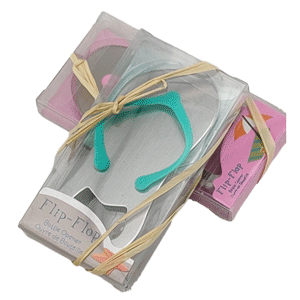 Flip Flop Beer Bottle Opener,  Beach Nautical Themed Wedding Party Favour