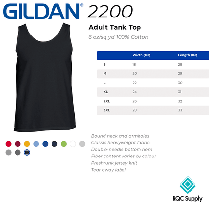 G220 Mens Ultra Cotton Tank Top / Undershirt - Gildan