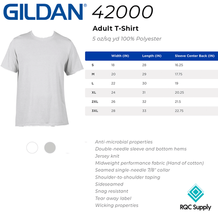 Mens Gildan Performance Polyester T-shirt - GD 42000