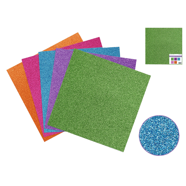 Glitter Cardstock Packs 12" x 12" Sheets