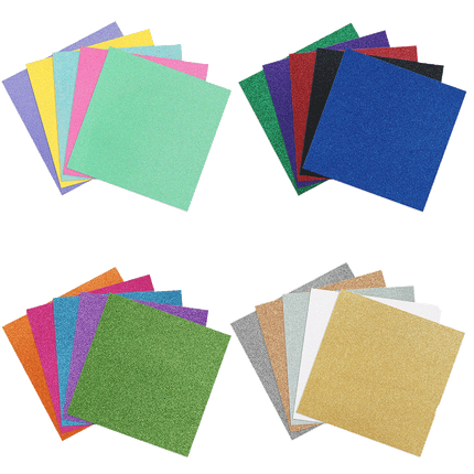 Glitter Cardstock Packs 12" x 12" Sheets