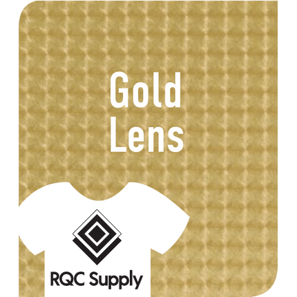 Gold Lens, Siser, Electric HTV, Heat Transfer Vinyl, 15" x 12", RQC Supply, Woodstock, Ontario